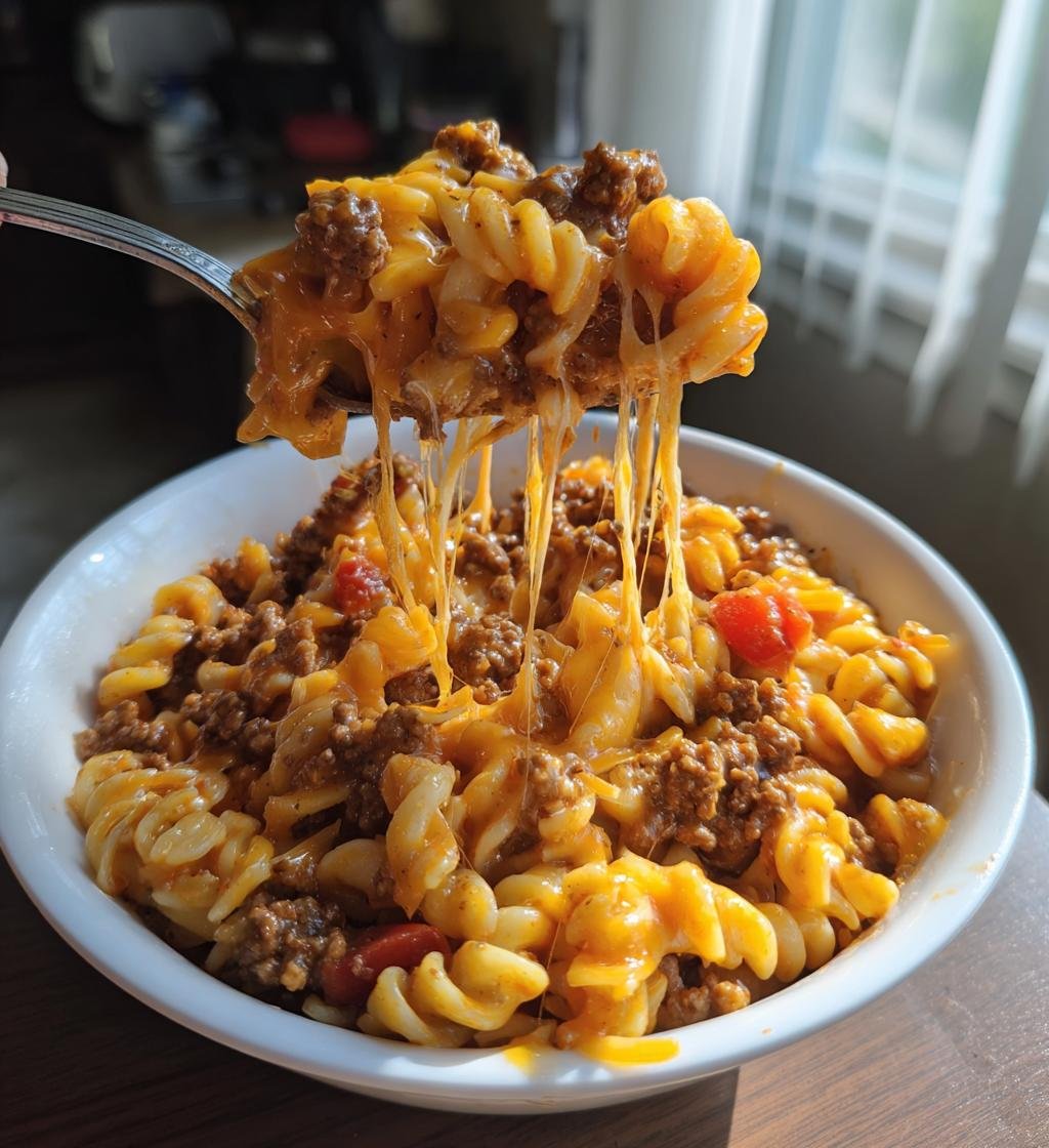 Creamy Rotel Pasta with Ground Beef - detail 1