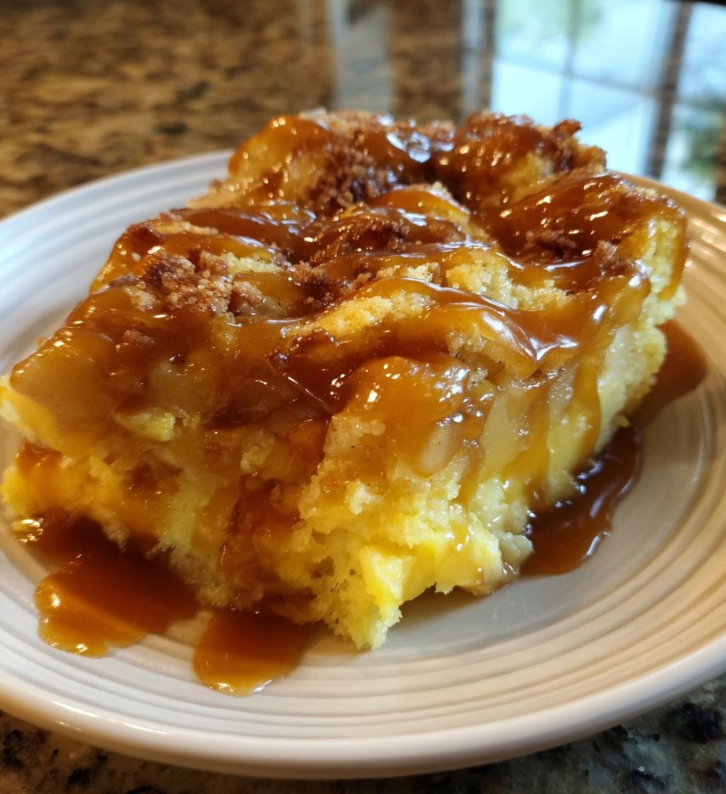Crockpot Caramel Apple Dump Cake - detail 1