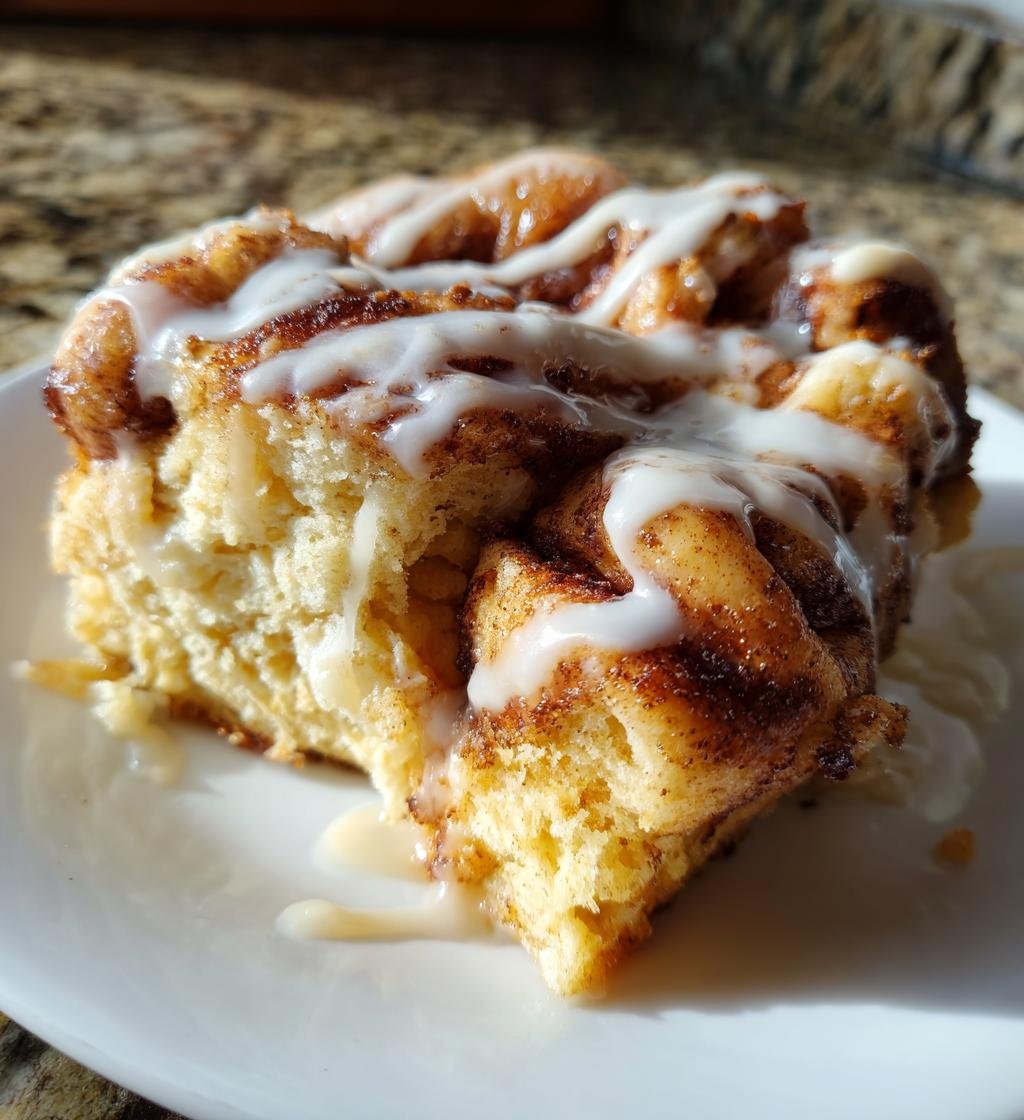 Crockpot Gooey Cinnamon Roll Dump Cake