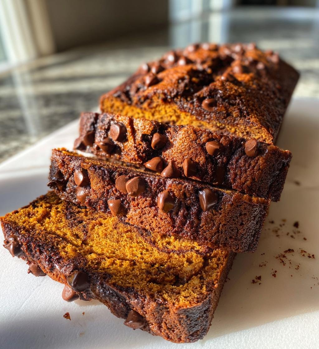 Dark Chocolate Pumpkin Bread - detail 1