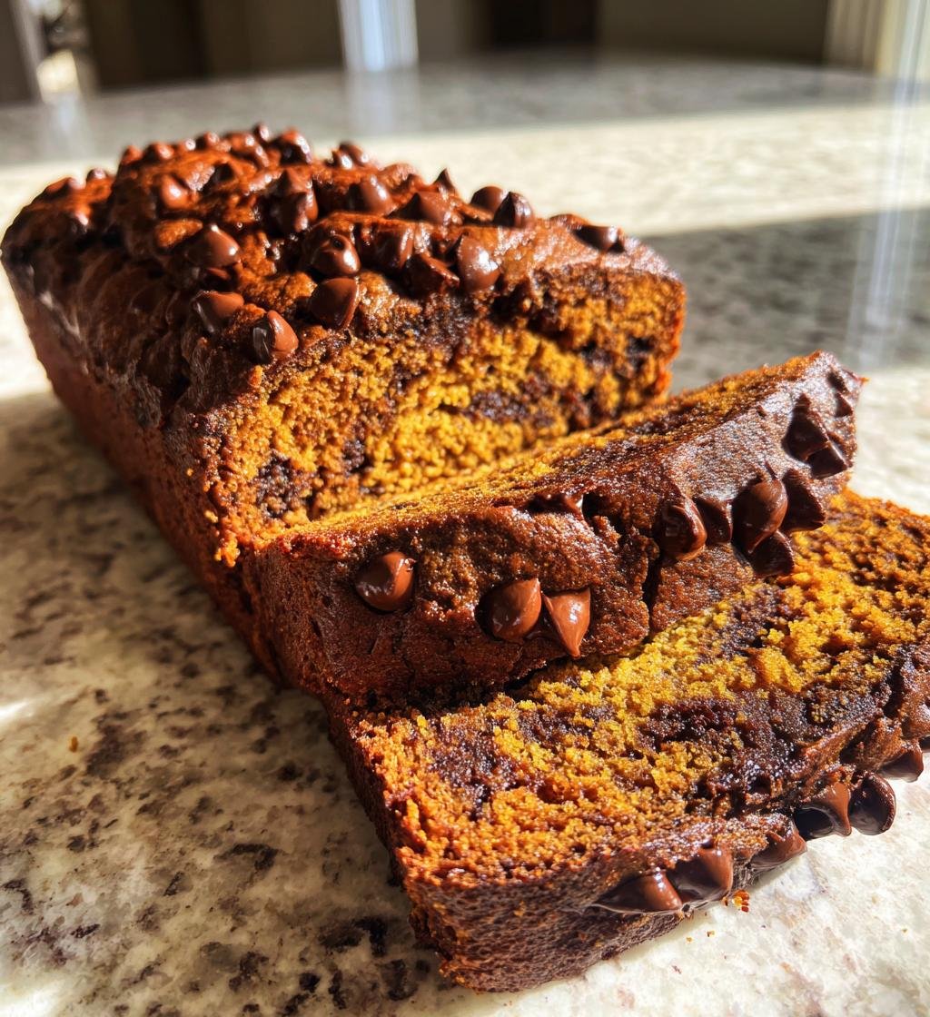 Dark Chocolate Pumpkin Bread