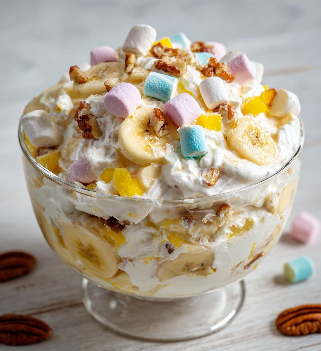 Easy Banana Pudding Fluff Salad - detail 1