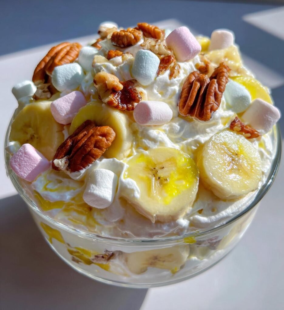 Easy Banana Pudding Fluff Salad