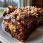 Easy German Chocolate Poke Cake
