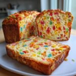 Fruity Pebbles Breakfast Bread