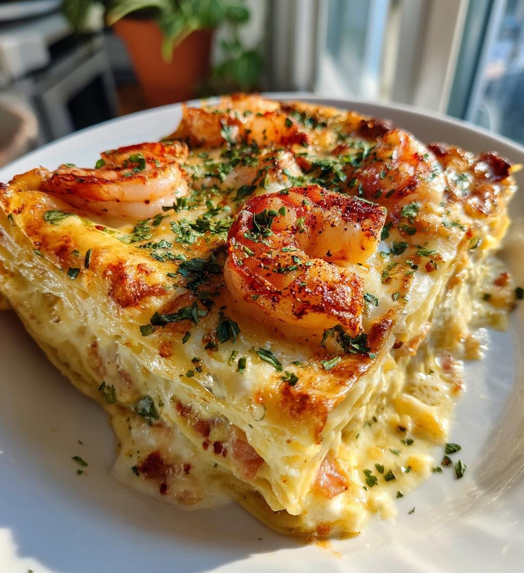 Garlic Butter Shrimp Scampi Lasagna - detail 1