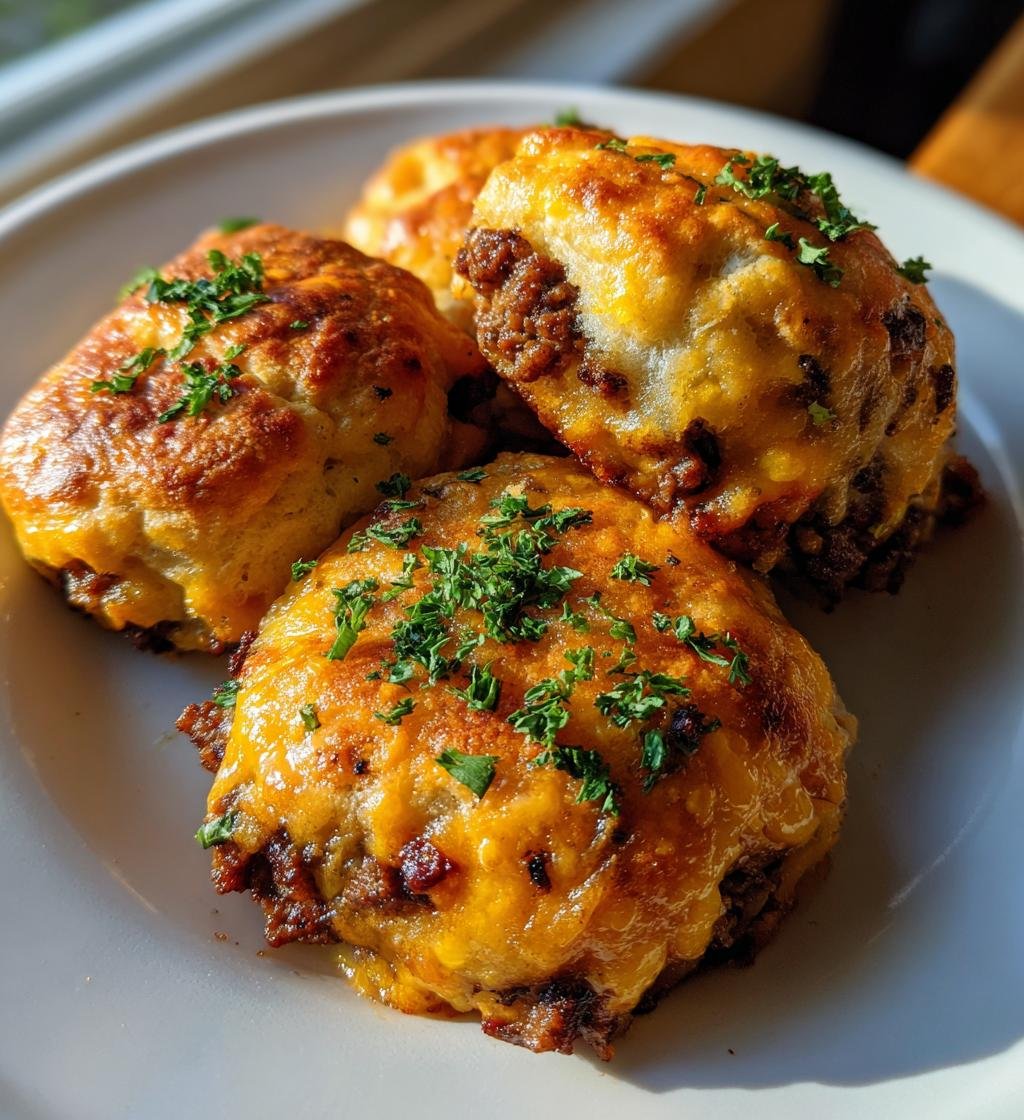 Garlic Parmesan Cheeseburger Bombs - detail 1