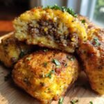 Garlic Parmesan Cheeseburger Bombs
