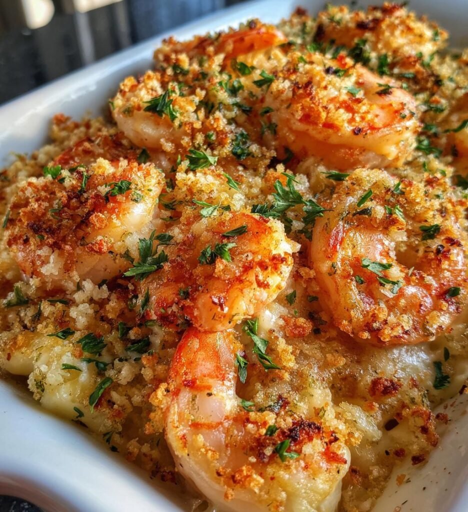Garlic Shrimp Gratin