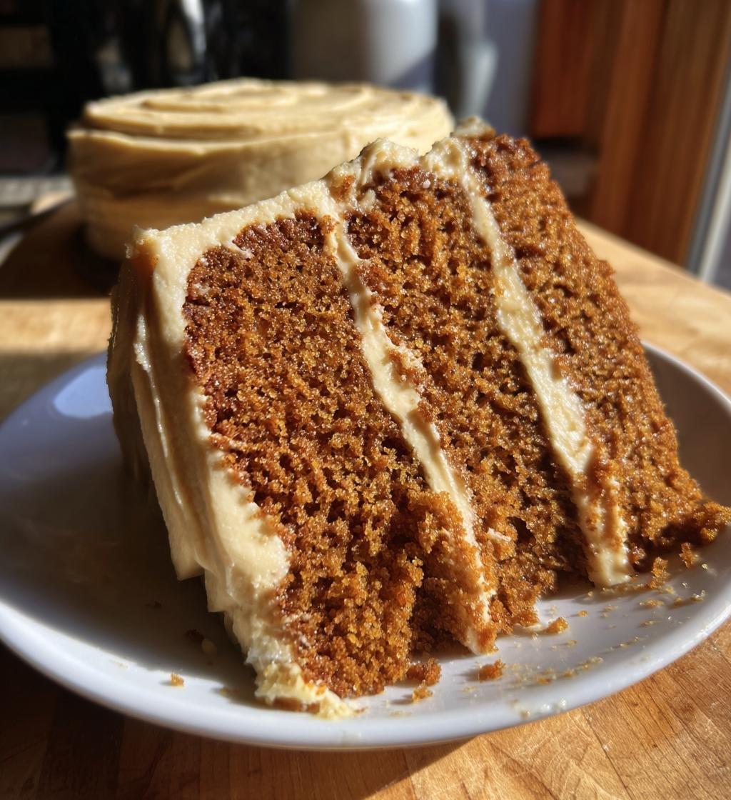 Gingerbread Cake with Molasses Frosting - detail 1