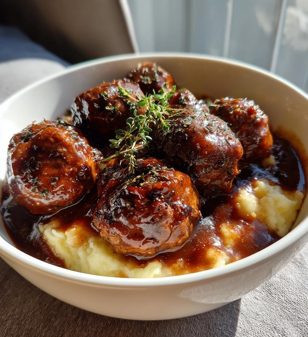 Guinness Gravy Meatballs - detail 1