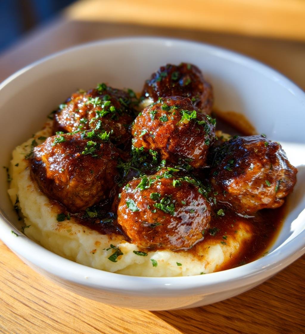 Guinness Gravy Meatballs