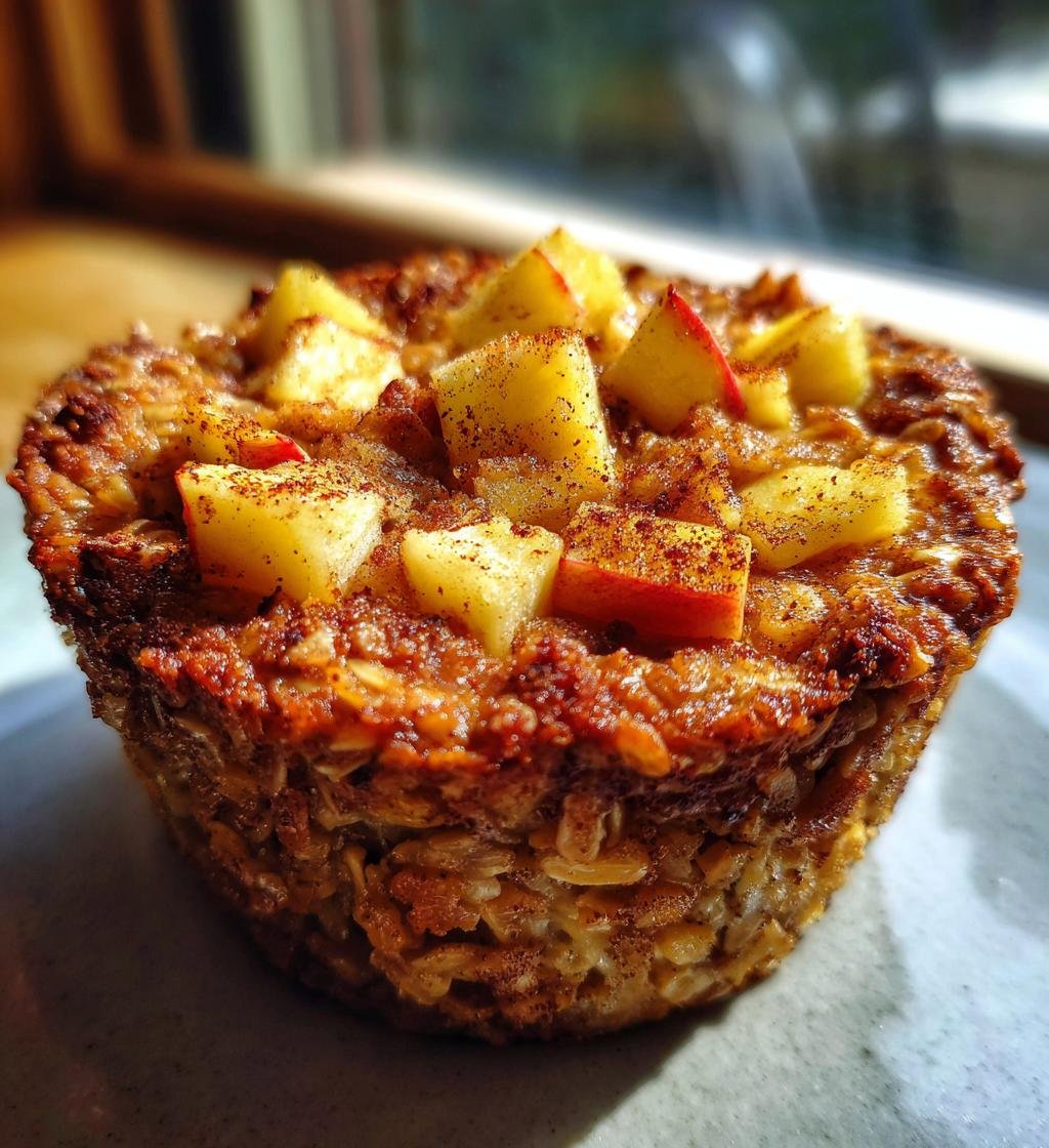 Healthy Baked Apple Cinnamon Oatmeal Cups - detail 1