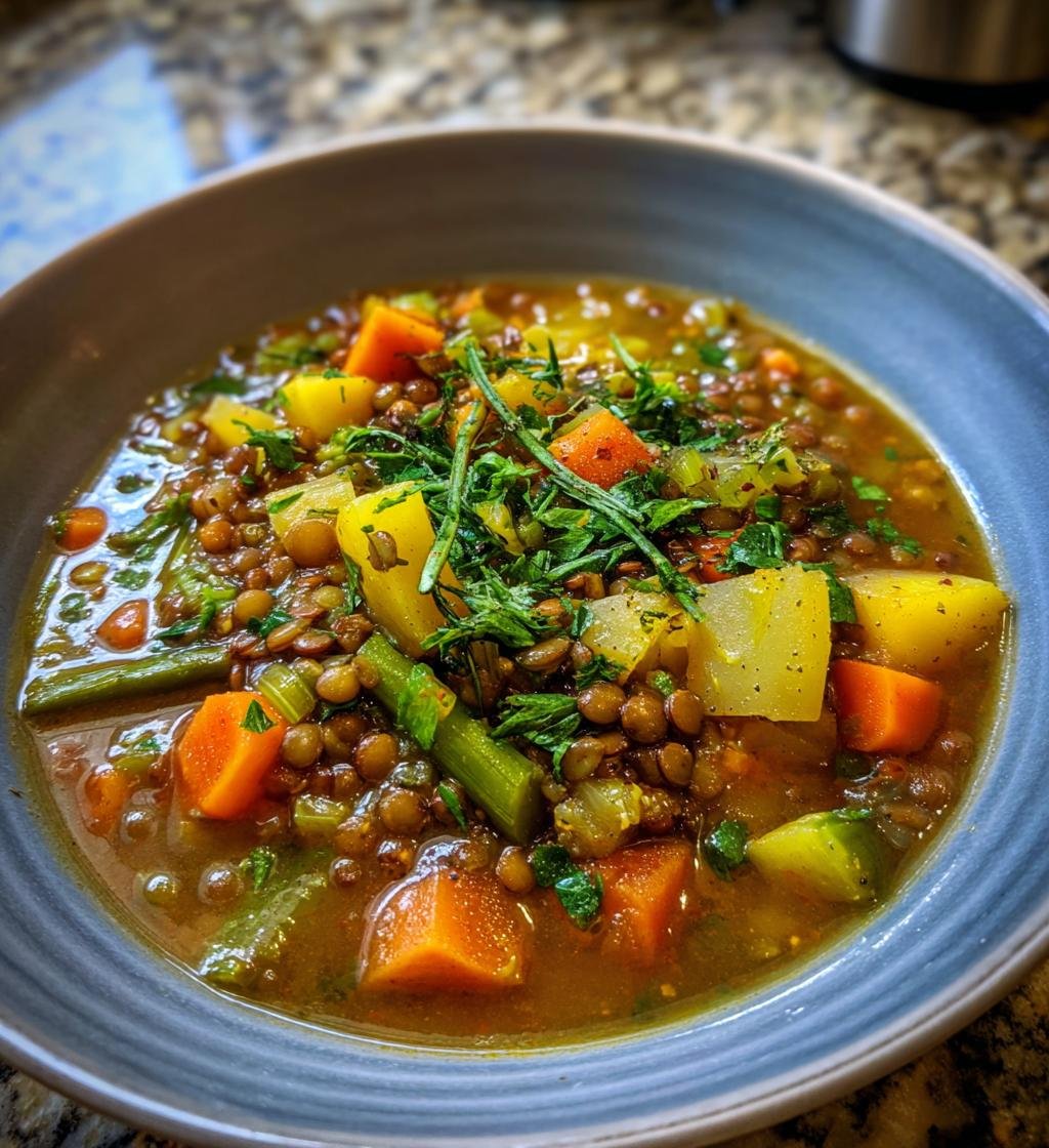 Hearty Lentil and Potato Soup
