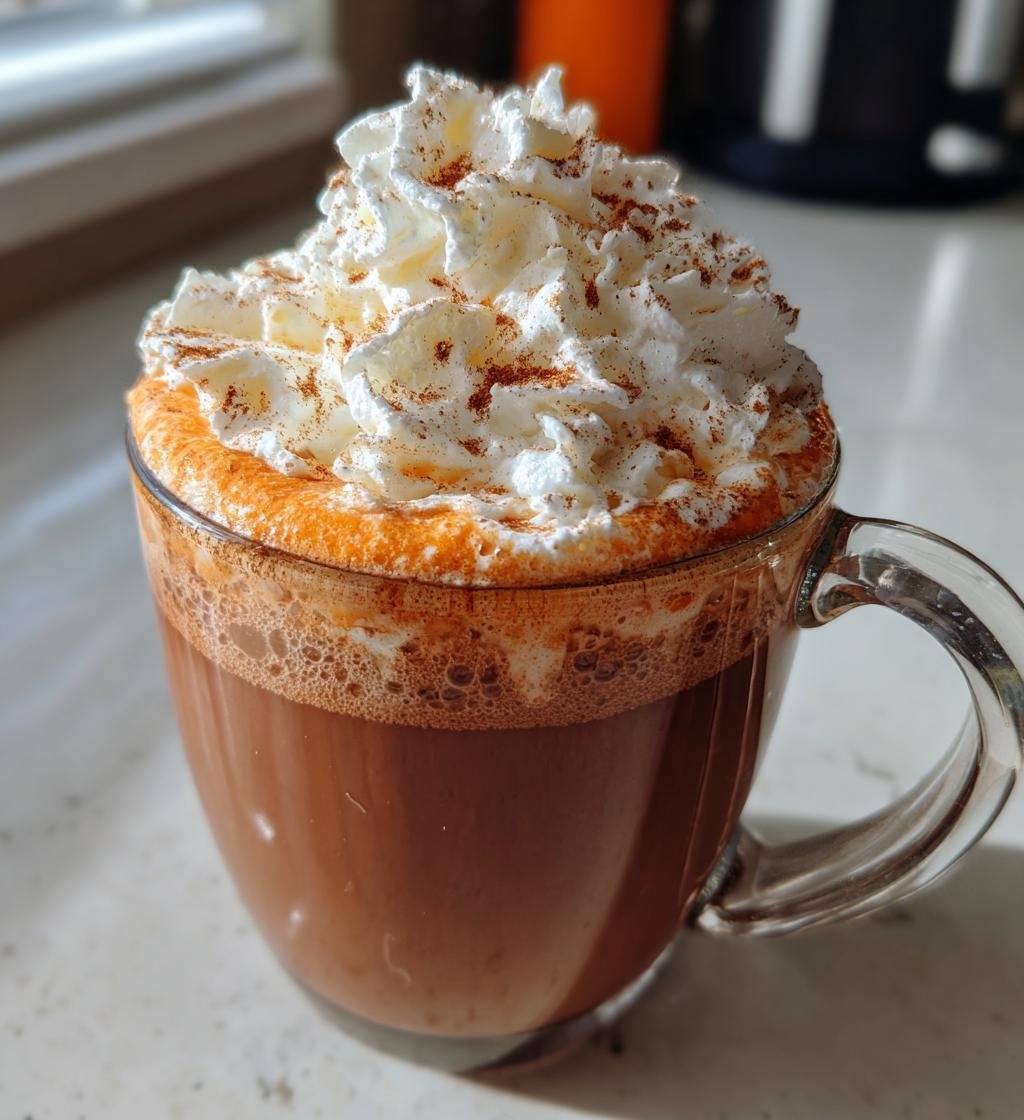 Homemade Pumpkin Spice Hot Chocolate