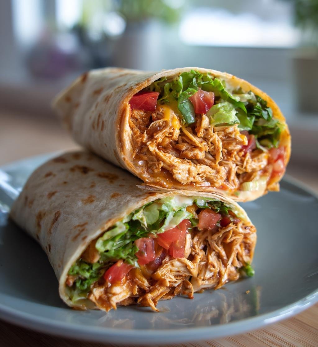 Honey Bbq Chicken Wraps