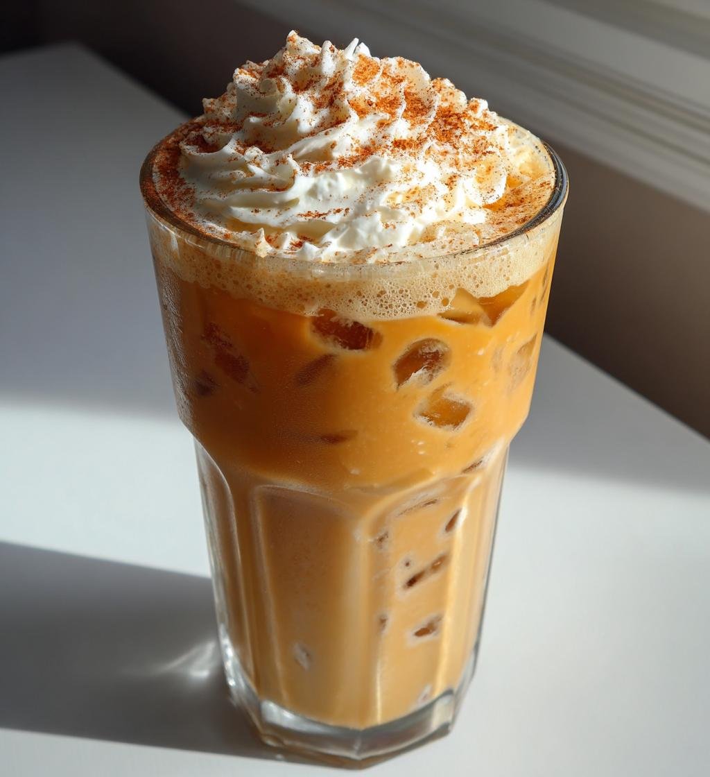 Iced Pumpkin Cream Chai Tea Latte - detail 1