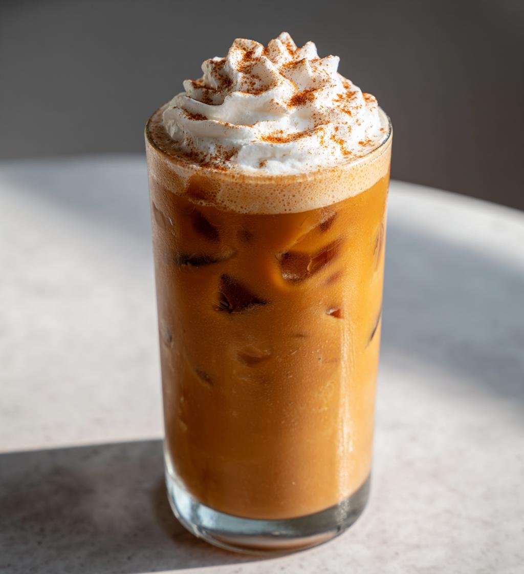 Iced Pumpkin Cream Chai Tea Latte