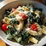 Kale Caesar Pasta Salad