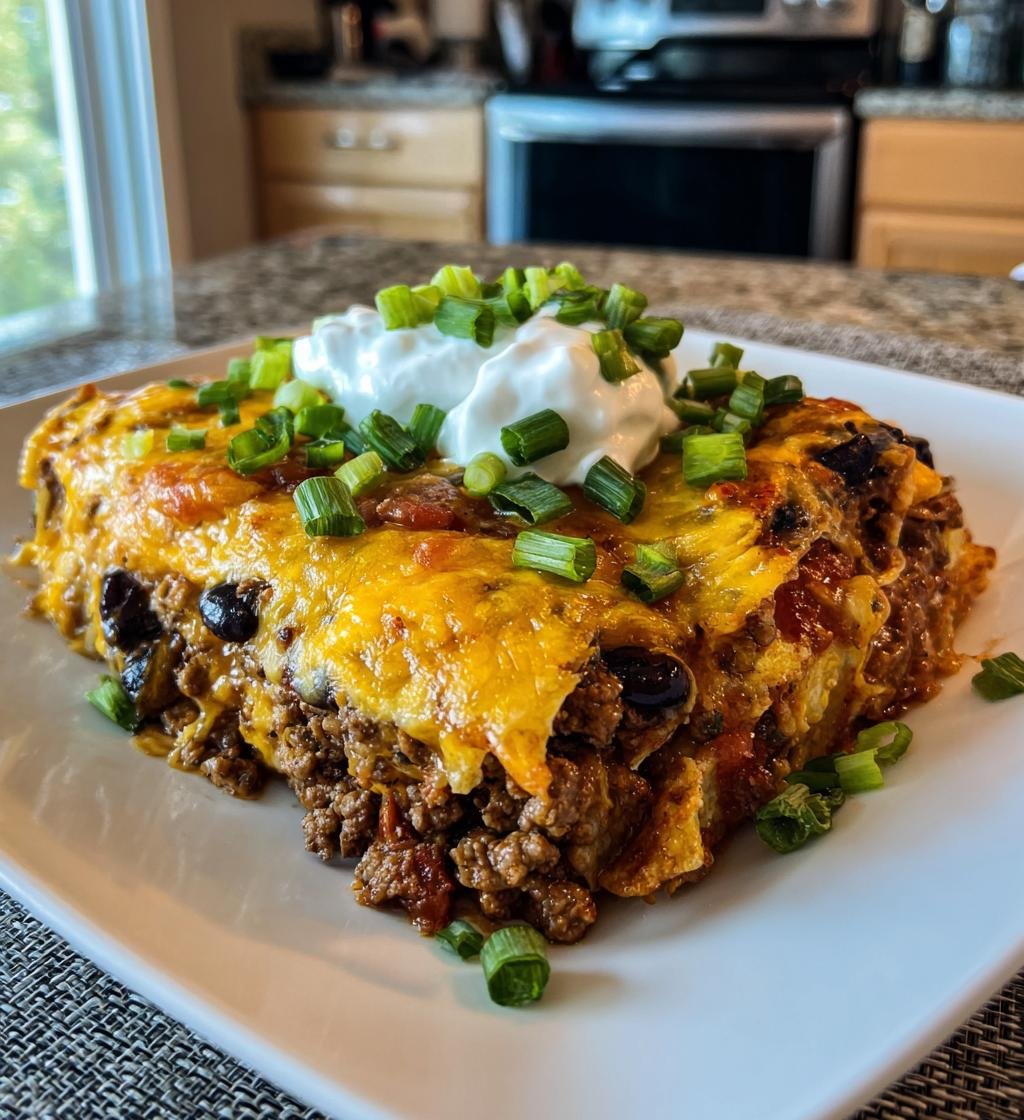 Layered Burrito Casserole - detail 1