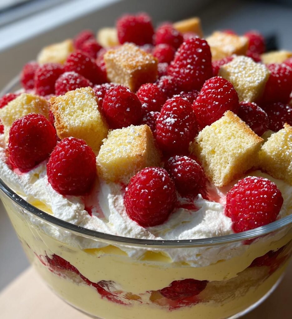 Lemon Raspberry Trifle