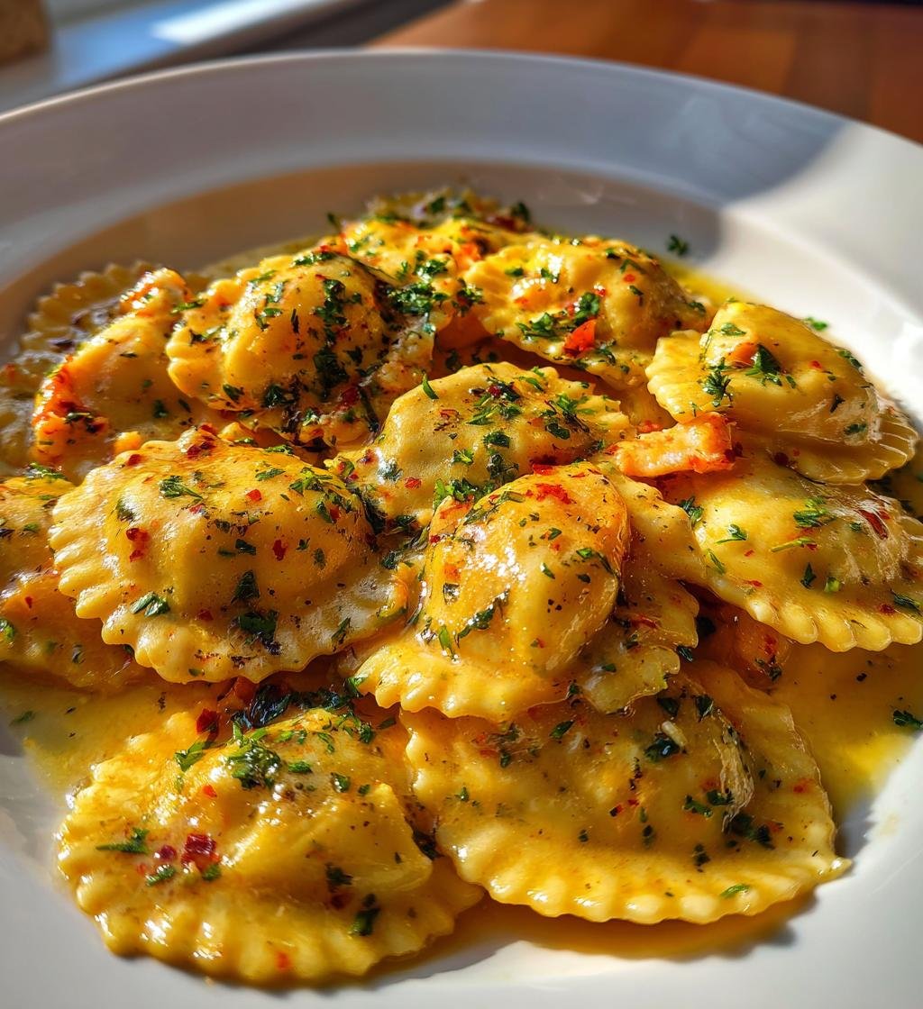 Lobster Ravioli in Lemon Butter Sauce - detail 1