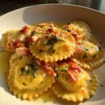 Lobster Ravioli in Lemon Butter Sauce