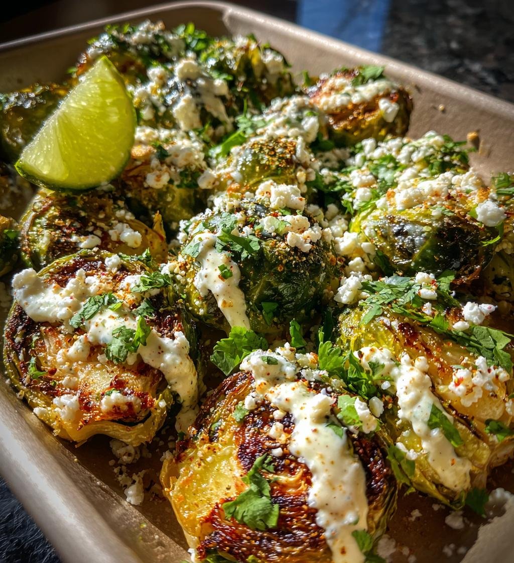 Mexican Street Corn Brussels Sprouts - detail 1
