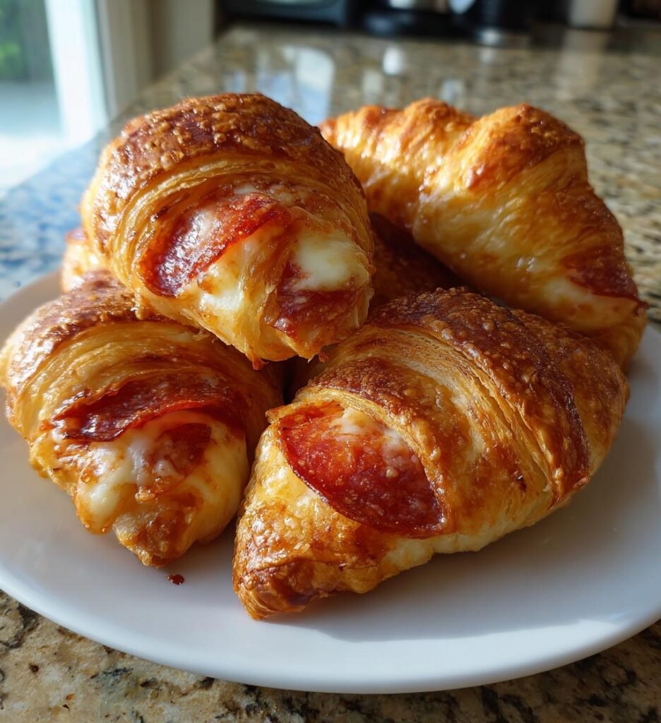 Mozzarella Pepperoni Croissant Rolls