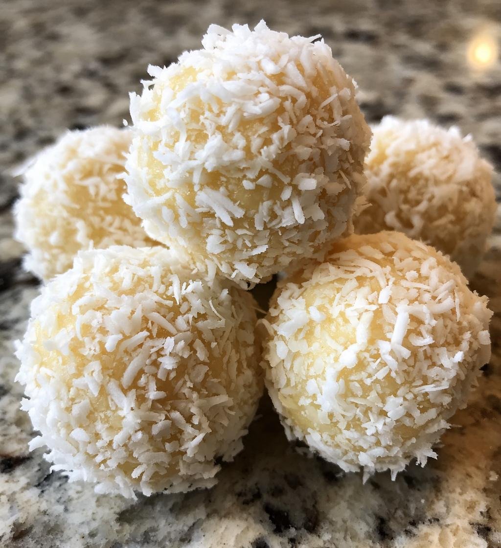 No Bake Coconut Cream Balls - detail 1