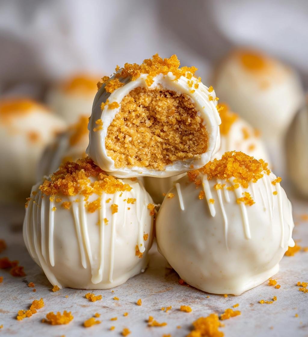 No Bake Orange Creamsicle Truffles