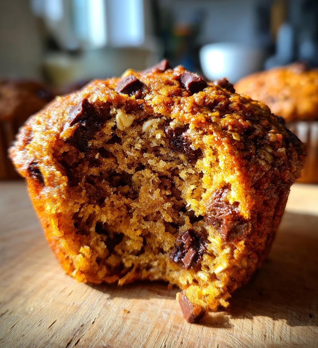Oatmeal Chocolate Chip Morning Muffins - detail 1