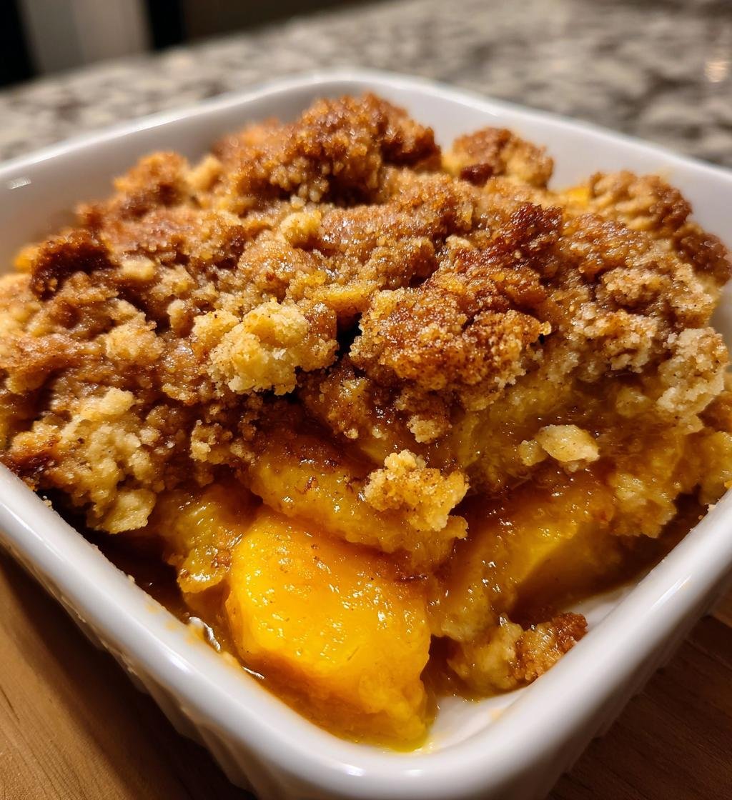 Peach Crumble Crisp - detail 1