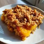 Peach Crumble Crisp