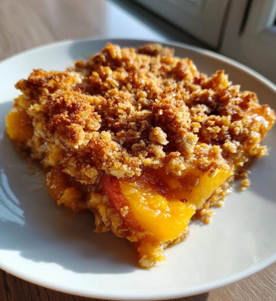 Peach Crumble Crisp