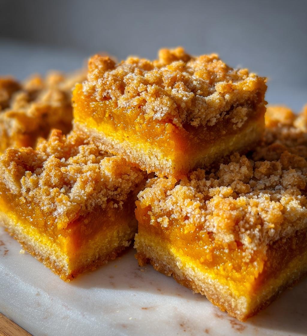 Pumpkin Pie Crumble Bars