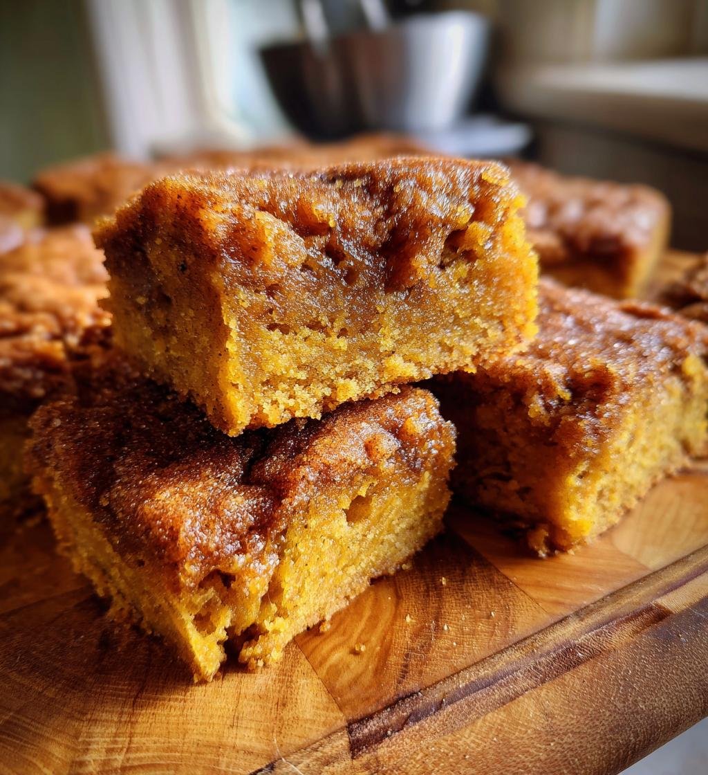 Pumpkin Snickerdoodle Blondies - detail 1