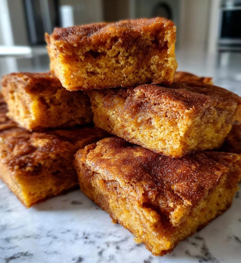Pumpkin Snickerdoodle Blondies