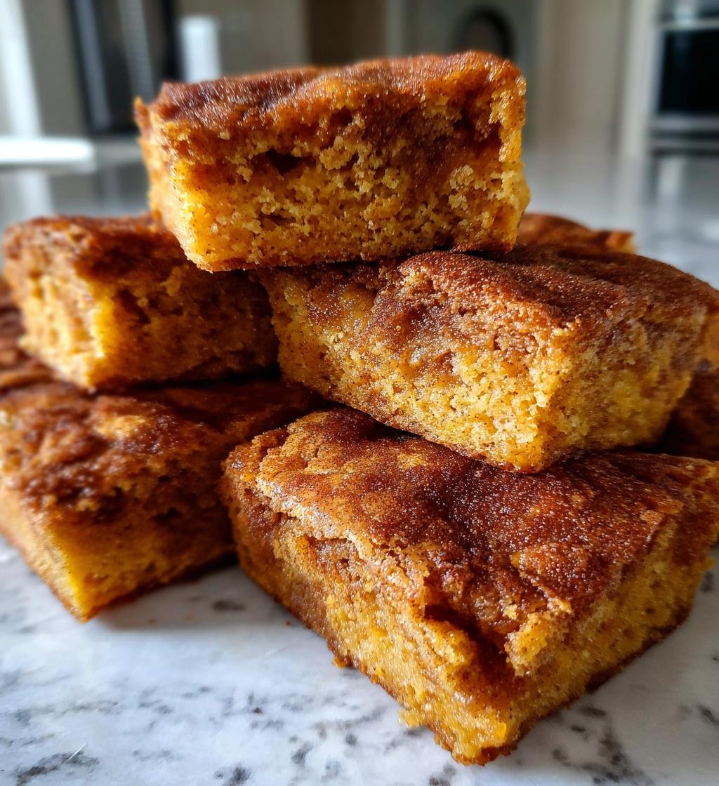 Pumpkin Snickerdoodle Blondies