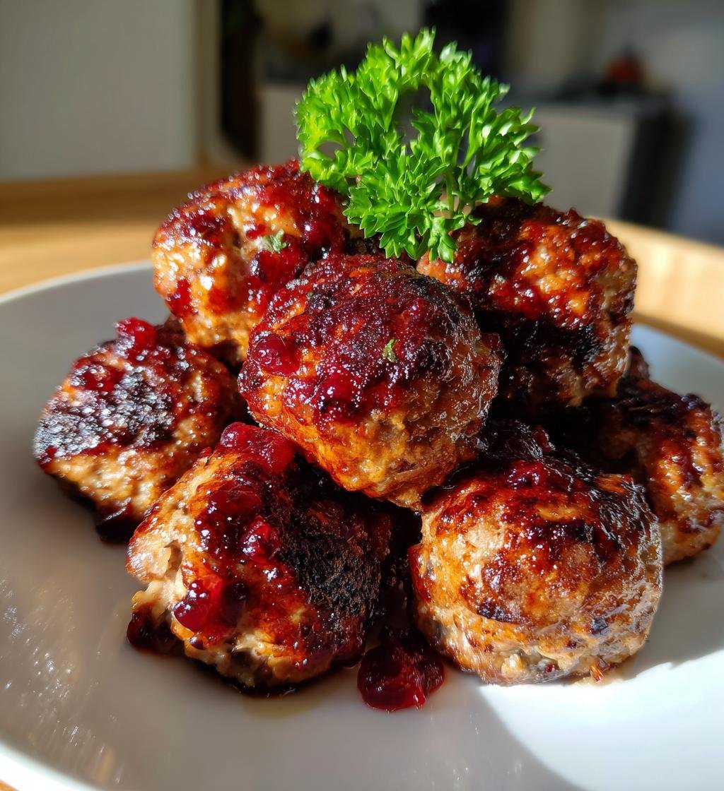 Quick Cranberry Meatballs - detail 1