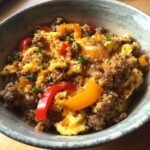 Sausage and Cheese Quinoa Breakfast Bowl