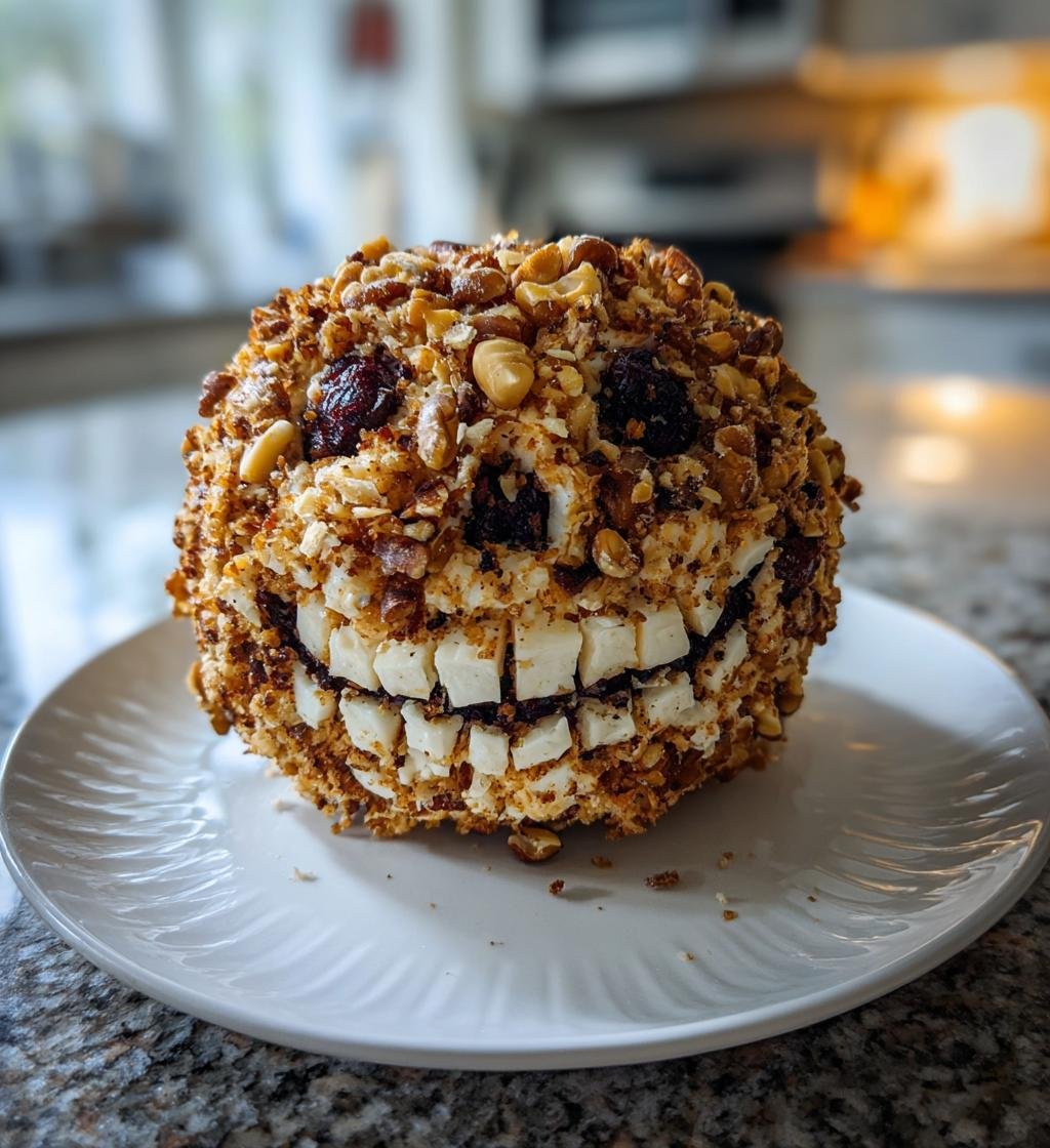 Skellington Cheese Ball Appetizer - detail 1