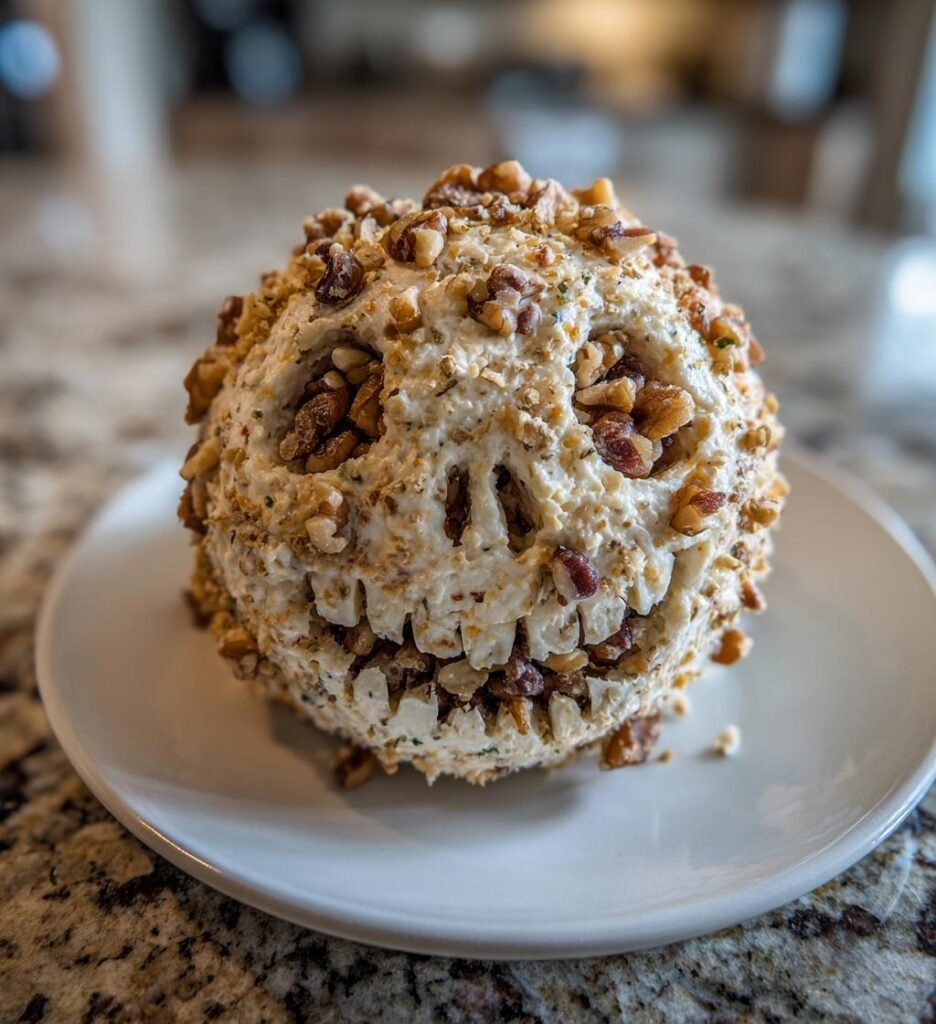 Skellington Cheese Ball Appetizer