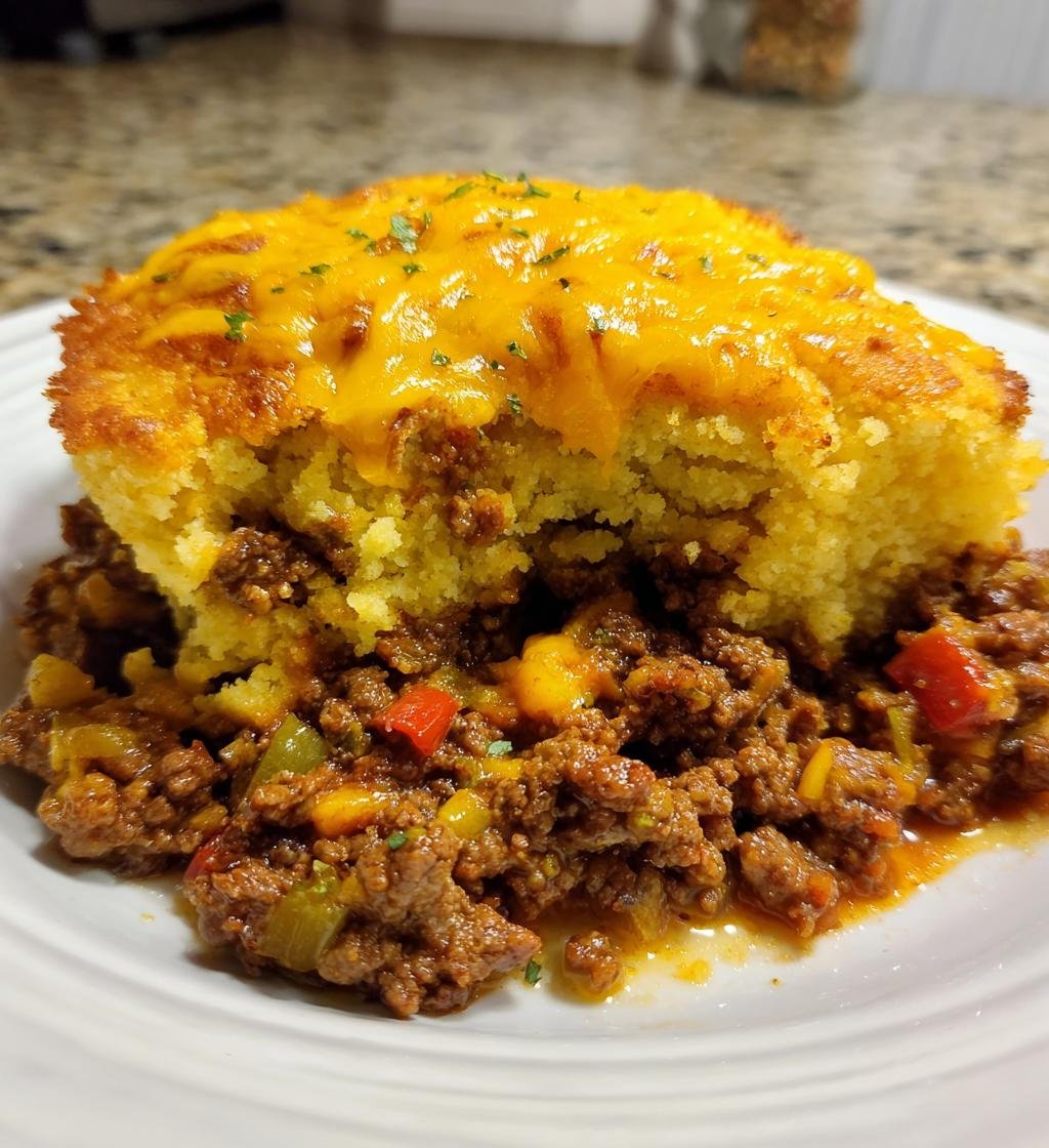 Sloppy Joe Cornbread Casserole - detail 1