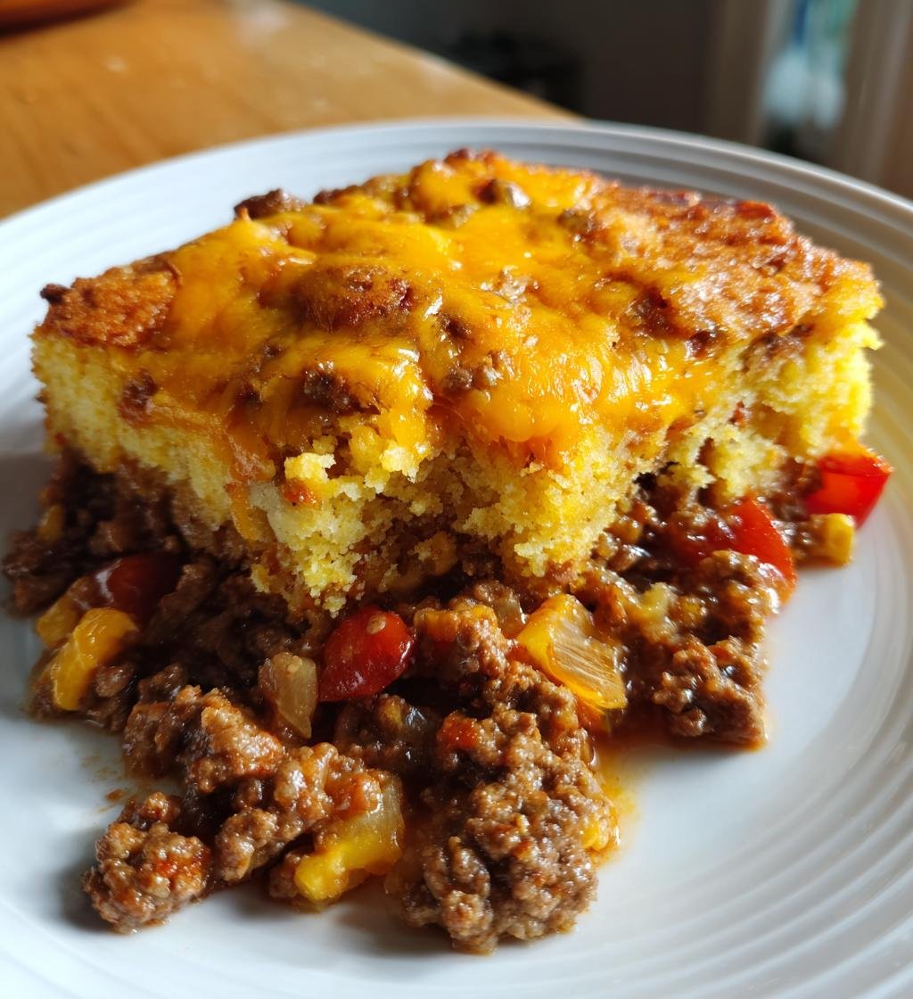 Sloppy Joe Cornbread Casserole
