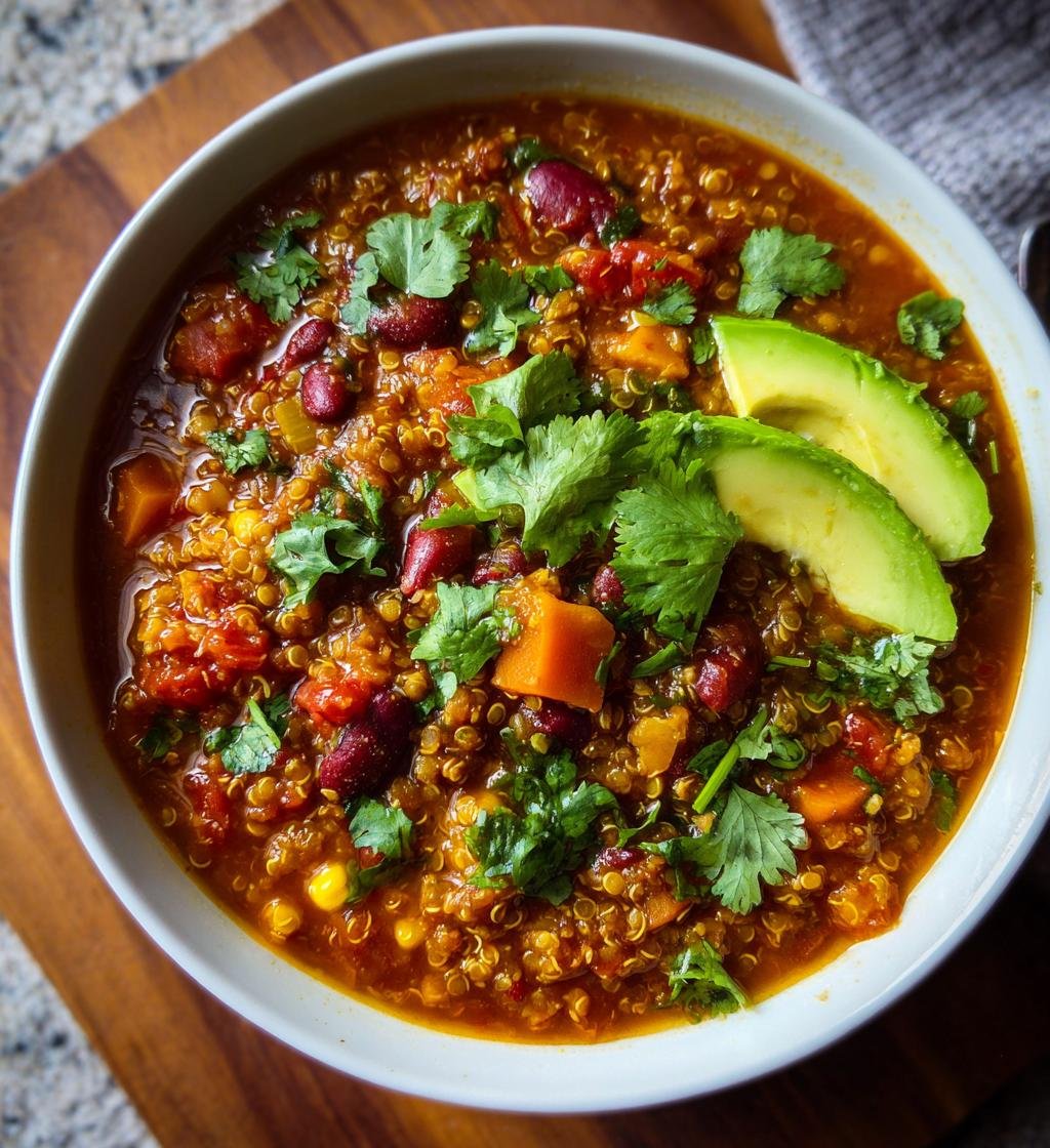 Slow Cooker Lentil and Quinoa Chili - detail 1
