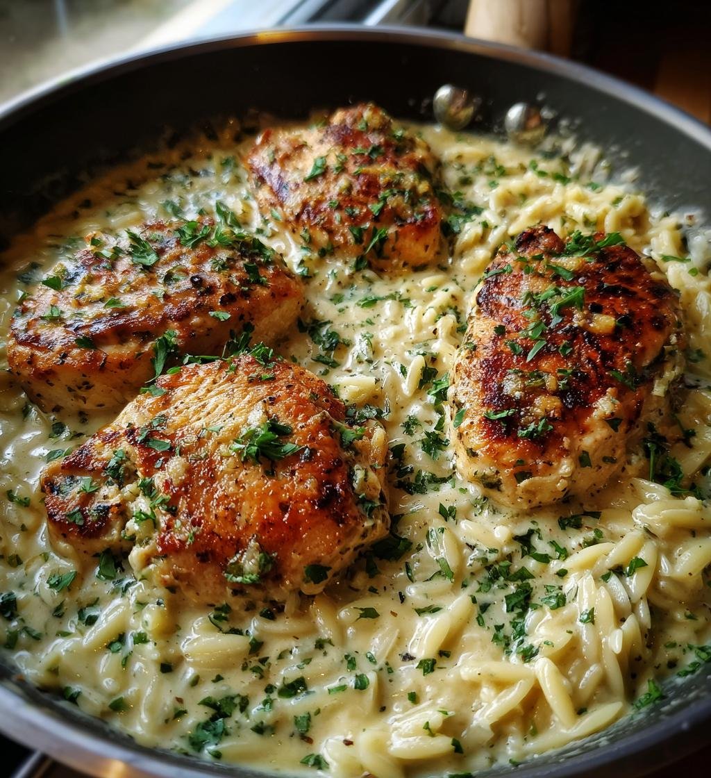 Slow Cooker Parmesan Herb Chicken with Orzo - detail 1