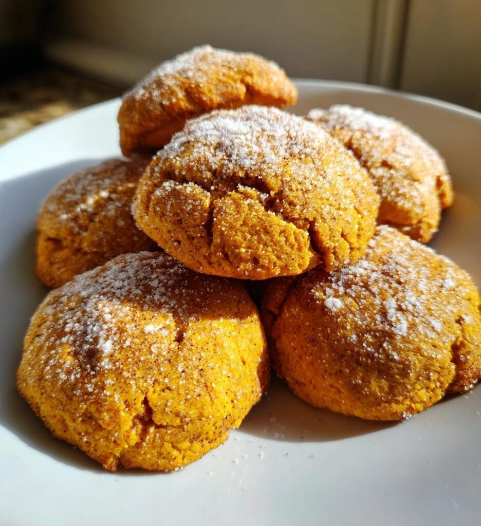 Soft Batch Pumpkin Sugar Cookies
