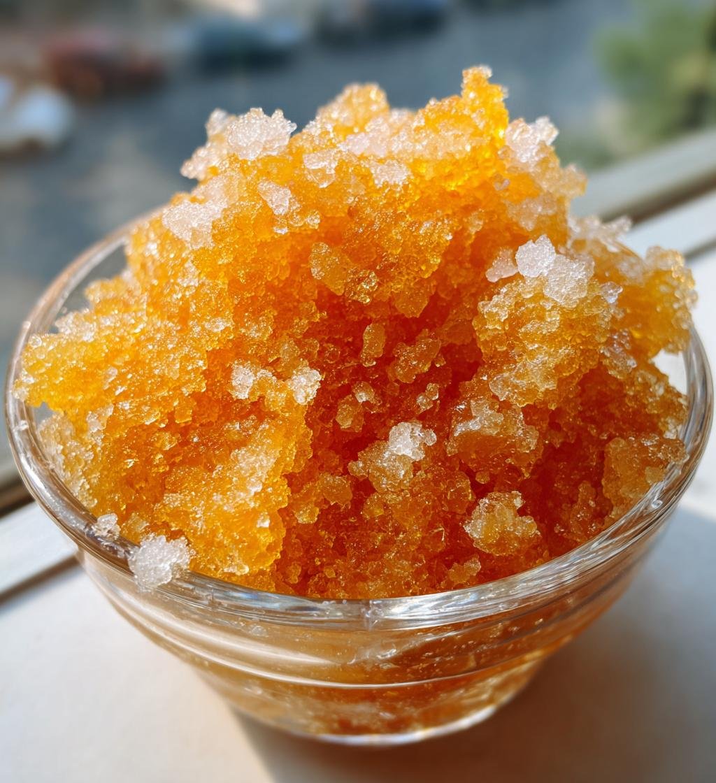 Sparkling Citrus Rose Granita - detail 1