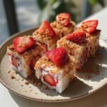 Strawberry Shortcake Sushi Rolls